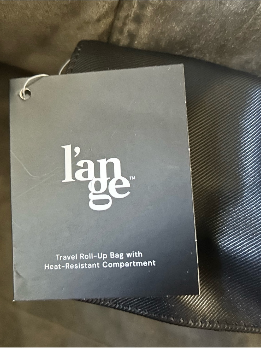 Lange BlackTravel Roll-Up Bag with Heat Resistant Compartments. Brand New